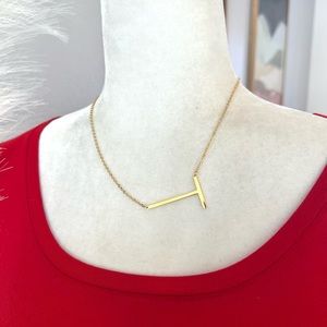 Savvy Cie 14k Gold Plated Initial Necklace